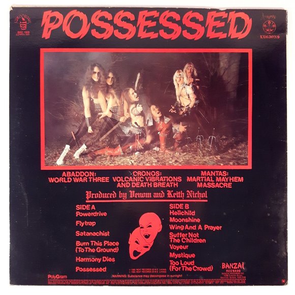 Venom - Possessed - Vinyl LP Record - Picture 2 of 6